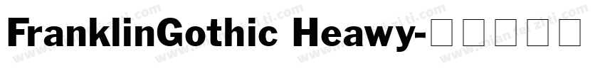 FranklinGothic Heawy字体转换